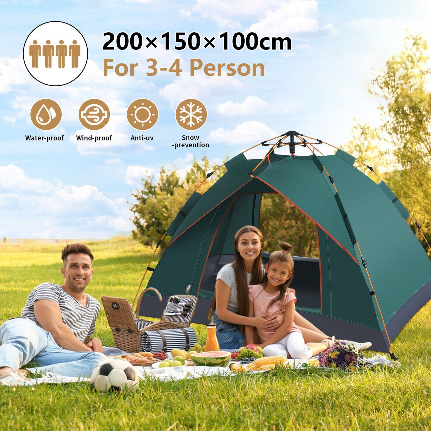 Instant Pop Up Camping Tent