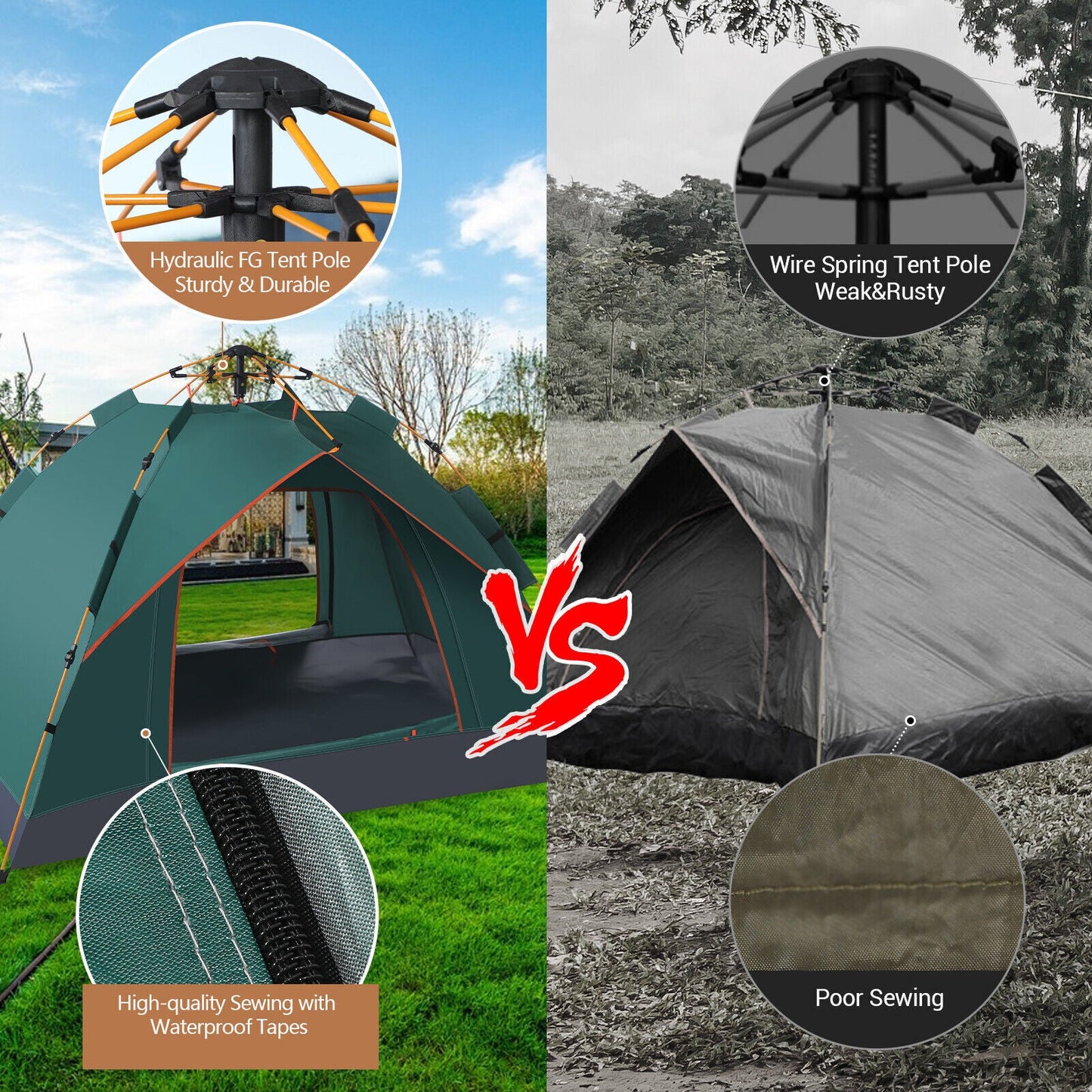 Instant Pop Up Camping Tent